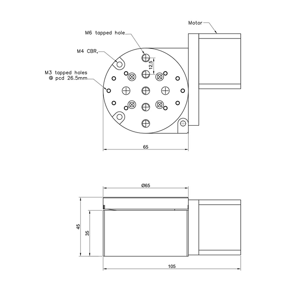 Motorized Rotation Stage MRS-65 - Image 3